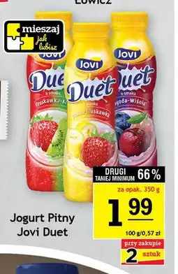 Gram Market Jogurt pitny Jovi Duet o smaku jagoda-wiśnia oferta