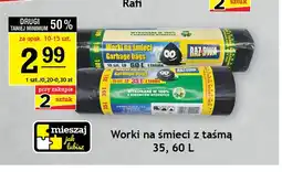 Gram Market Worki na śmieci z taśmą Raz Dwa oferta