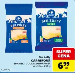 Carrefour Market Ser żółty CARREFOUR EDAMSKI, GOUDA, DZIURAMER oferta