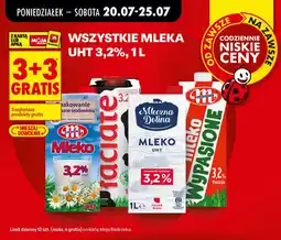 Biedronka Wszystkie mleka uht 3,2%, oferta