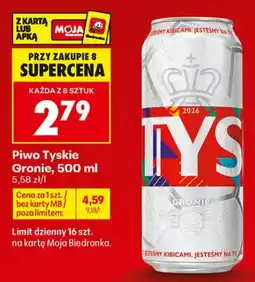 Biedronka Piwo Tyskie Gronie oferta