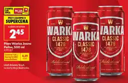 Biedronka Piwo Warka Jasne Pełne oferta
