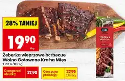 Biedronka Żeberka wieprzowe barbecue Wolno Gotowane Kraina Mięs oferta