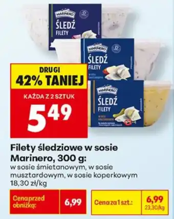 Biedronka Filety śledziowe w sosie Marinero oferta