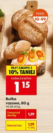 Biedronka Bułka razowa oferta