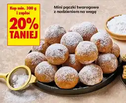 Biedronka Mini pączki twarogowe z nadzieniem na wagę oferta