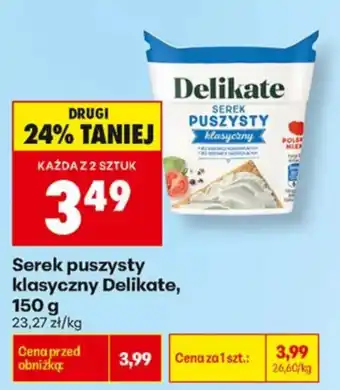 Biedronka Serek puszysty klasyczny Delikate oferta