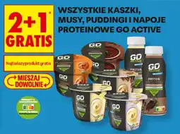 Biedronka Kaszkę, Musy, Puddingi i Napoje Proteinowe Go Active oferta