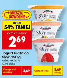 Biedronka Jogurt Piątnica Skyr oferta