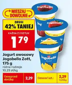 Biedronka Jogurt owocowy Jogobella Zott oferta