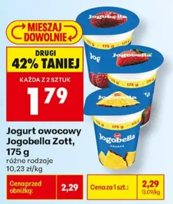 Biedronka Jogurt owocowy Jogobella Zott oferta