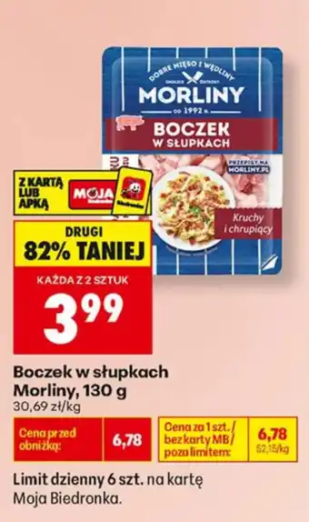 Biedronka Boczek w słupkach Morliny oferta
