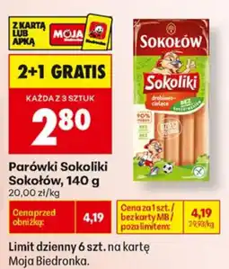 Biedronka Parówki Sokoliki Sokołów oferta