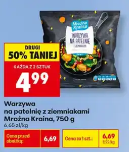 Biedronka Warzywa na patelnię z ziemniakami Mroźna Kraina oferta