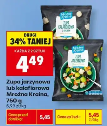 Biedronka Zupa jarzynowa lub kalafiorowa Mroźna Kraina oferta
