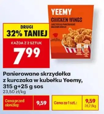 Biedronka Panierowane skrzydełka z kurczaka w kubeciku Yeemy oferta