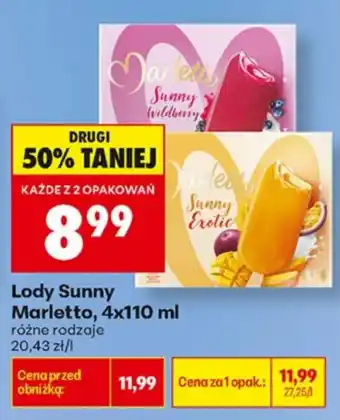 Biedronka Lody Sunny Marletto oferta