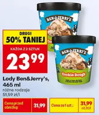 Biedronka Lody Ben&Jerry's oferta