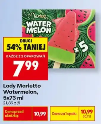 Biedronka Lody Marletto Watermelon oferta