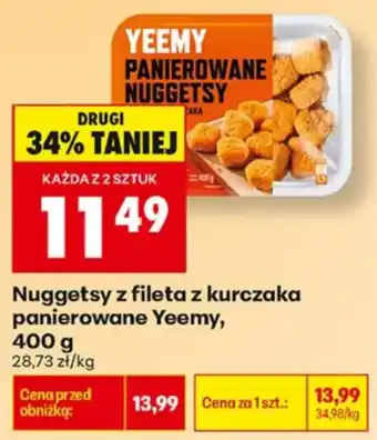 Biedronka Nuggets z fileta z kurczaka panierowane Yeemy oferta