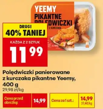 Biedronka Polędwiczki panierowane z kurczaka pikantne Yeemy oferta