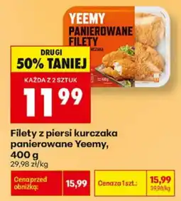 Biedronka Filety z piersi kurczaka panierowane Yeemy oferta
