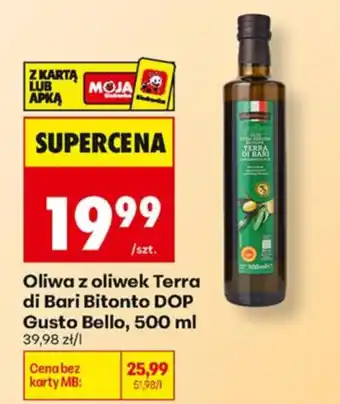 Biedronka Oliwa z oliwek Terra di Bari Bitonto DOP Gusto Bello oferta