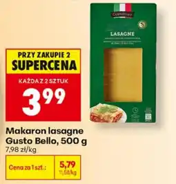 Biedronka Makaron lasagne Gusto Bello oferta