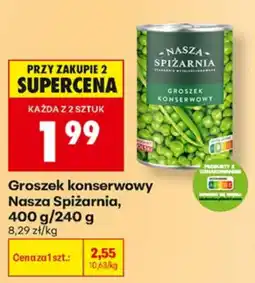 Biedronka Groszek konserwowy Nasza Spiżarnia oferta