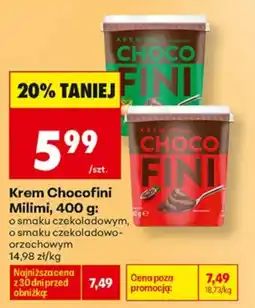 Biedronka Krem Chocofini Milimi oferta