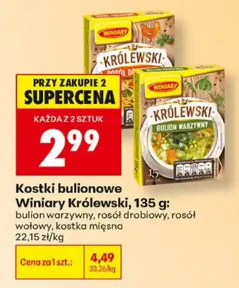 Biedronka Kostki bulionowe Winiary Królewski oferta