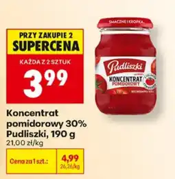 Biedronka Koncentrat pomidorowy 30% Pudliszki oferta