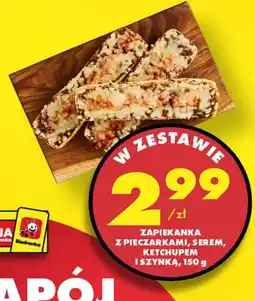 Biedronka Zapiekanka z pieczarkami, serem, ketchupem i szynką oferta