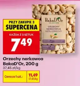Biedronka Orzechy nerkowca BakaD'Or oferta