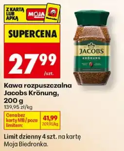 Biedronka Kawa rozpuszczalna Jacobs Krönung oferta