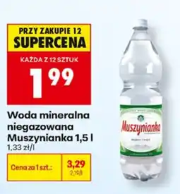 Biedronka Woda mineralna niegazowana Muszynianka oferta