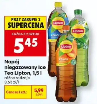 Biedronka Napój niegazowany Ice Tea Lipton oferta