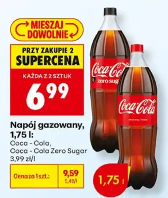 Biedronka Napój gazowany, Coca-Cola, Coca-Cola Zero Sugar oferta