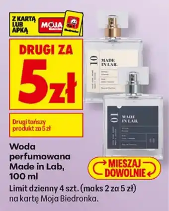 Biedronka Woda perfumowana Made in Lab oferta