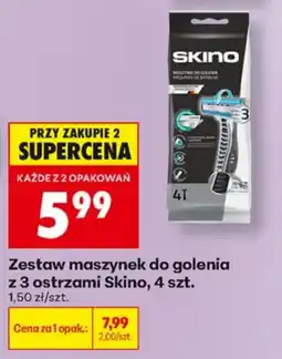 Biedronka Zestaw maszynek do golenia z 3 ostrzami Skino oferta