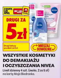 Biedronka Kosmetyki do demakijażu i oczyszczania Nivea oferta