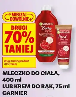 Biedronka Mleczko do ciała, krem do rąk garnier oferta