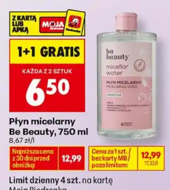 Biedronka Płyn micelarny Be Beauty oferta