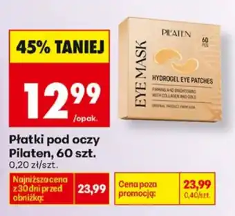 Biedronka Płatki pod oczy Pilaten oferta