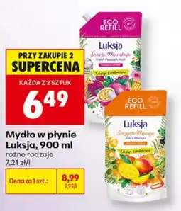 Biedronka Mydło w płynie Luksja oferta
