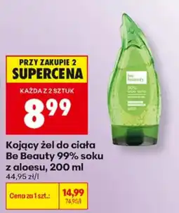 Biedronka Kojący żel do ciała Be Beauty 99% soku z aloesu oferta