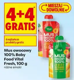 Biedronka Mus owocowy 100% Baby Food Vital Fresh oferta