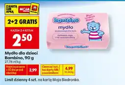 Biedronka Mydło dla dzieci Bambino oferta