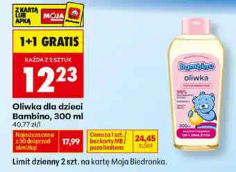 Biedronka Oliwka dla dzieci Bambino oferta