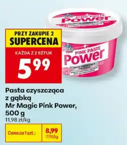 Biedronka Pasta czyszcząca z gąbką Mr Magic Pink Power oferta